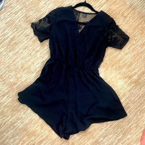 Shein short black romper